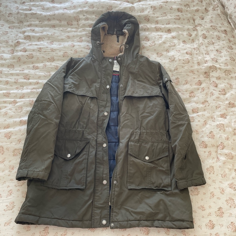 Tommy Hilfiger Olive and Navy Parka